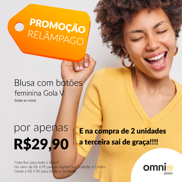 Promocao Blusa com botoes