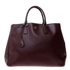 Bolsa-Prada-Galleria-Grande-Saffiano-Vinho